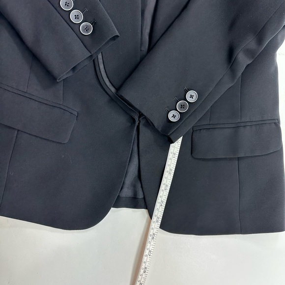 NWT Anne Klein Black Notch Neck Lined Blazer Size 10 - Picture 8 of 10